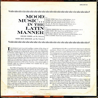 Orquesta De Chucho Ferrer - Mood Music... In The Latin Manner | Excellent (EX) Near Mint (NM) - JAZZ/LATIN / USED *EXCELLENT*