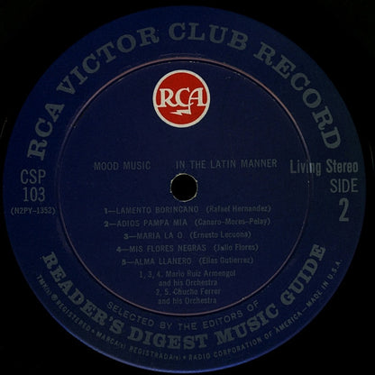 Orquesta De Chucho Ferrer - Mood Music... In The Latin Manner | Excellent (EX) Near Mint (NM) - JAZZ/LATIN / USED *EXCELLENT*
