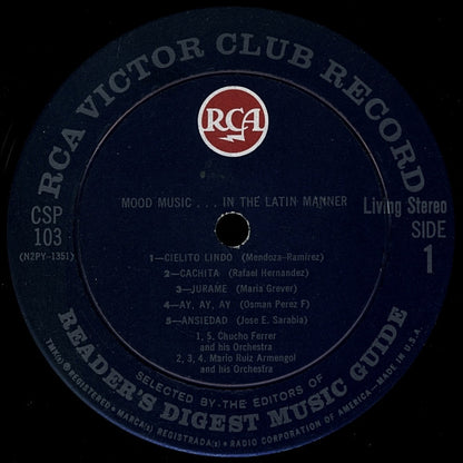 Orquesta De Chucho Ferrer - Mood Music... In The Latin Manner | Excellent (EX) Near Mint (NM) - JAZZ/LATIN / USED *EXCELLENT*