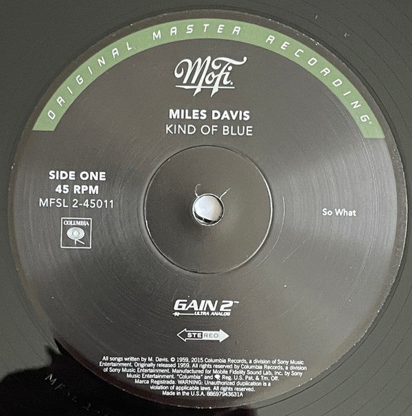 Miles Davis - Kind Of Blue | Mint (M) Mint (M) - JAZZ *MFSL BOX*