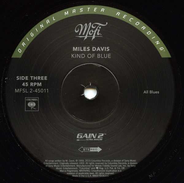 Miles Davis - Kind Of Blue | Mint (M) Mint (M) - JAZZ *MFSL BOX*