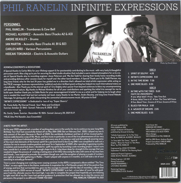 Phil Ranelin - Infinite Expressions | Mint (M) Mint (M) - JAZZ *NEW/COLOR/VMP*