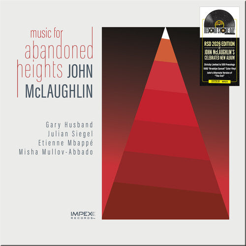 John McLaughlin - Music for Abandoned Heights (RSD 2026 YELLOW w/RED SPLATTER VINYL) | Mint (M) Mint (M) - JAZZ *NEW/COLOR*