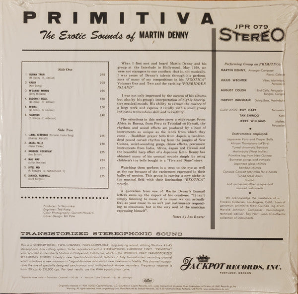 Primitiva (Blue Translucent Swirl Vinyl) | Mint (M) Mint (M) - JAZZ *NEW/COLOR*