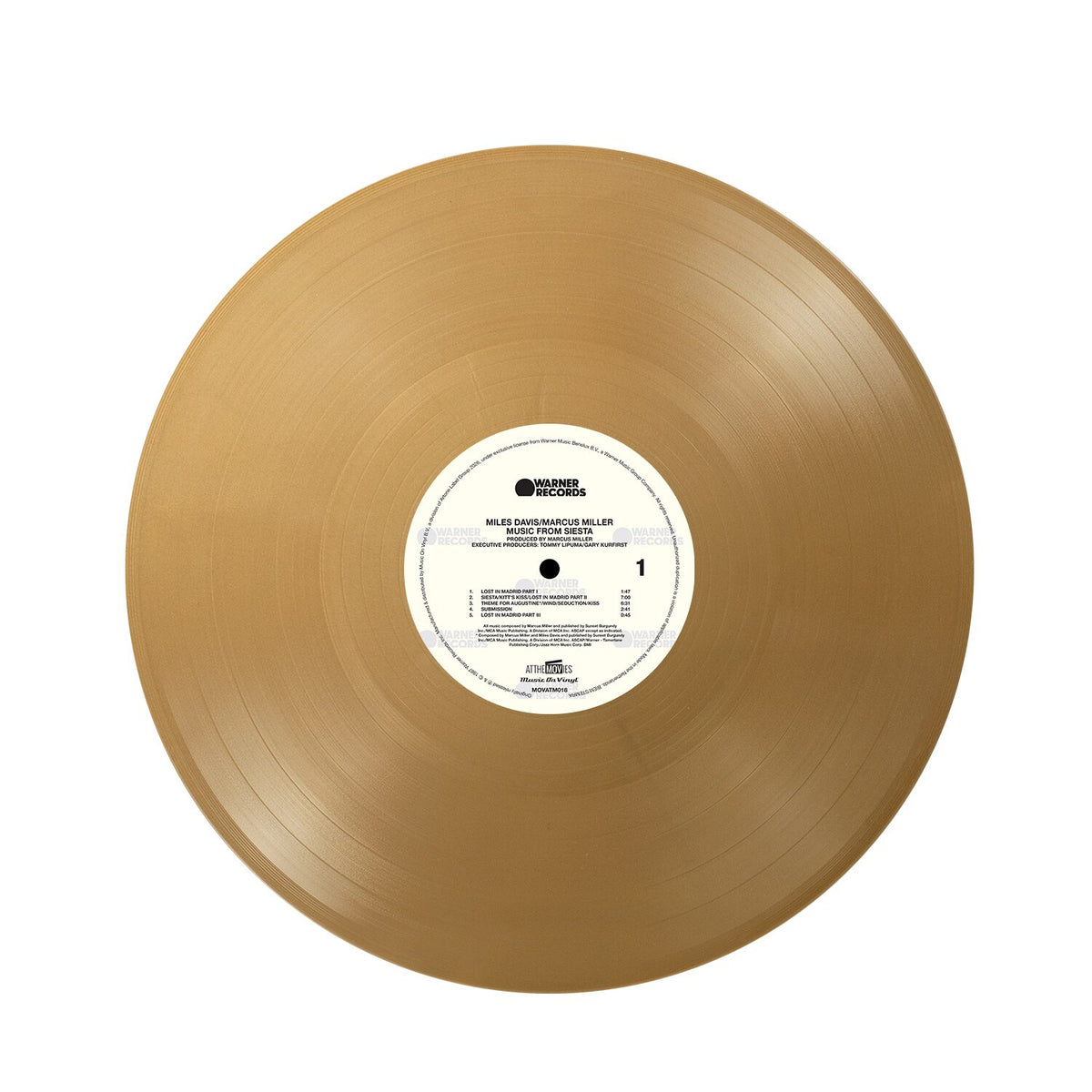 Miles Davis & Marcus Miller - (PRESALE 10/16/26) Music From Siesta (MOV GOLD VINYL LP) | NEW - JAZZ *NEW/COLOR*