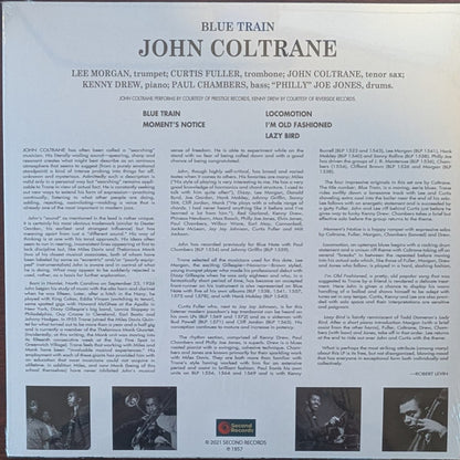 John Coltrane - Blue Train (BLUE VINYL) | Mint (M) Mint (M) - JAZZ *NEW/COLOR*