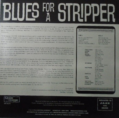 Blues For A Stripper (COLOR VINYL) | Mint (M) Mint (M) - JAZZ *NEW/COLOR*