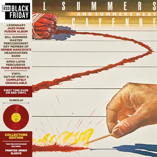 Bill Summers & Summer Heat - Cayenne (BF RSD 2026 RED VINYL LP) | NEW - JAZZ *NEW/COLOR*