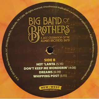 Big Band Of Brothers - A Jazz Celebration Of The Allman Brothers Band (PEACH) | Mint (M) Mint (M) - JAZZ *SEALED/COLOR*