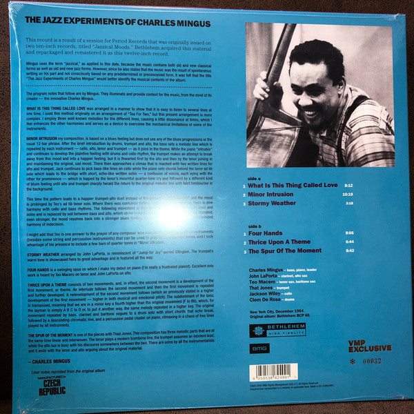 Charles Mingus - The Jazz Experiments Of Charles Mingus (VMP) | Mint (M) Mint (M) - JAZZ *NEW/COLOR*