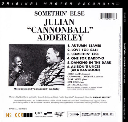 Somethin' Else (SACD) | Mint (M) Mint (M) - JAZZ *NEW/OPENED*