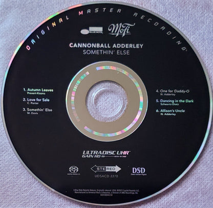 Somethin' Else (SACD) | Mint (M) Mint (M) - JAZZ *NEW/OPENED*