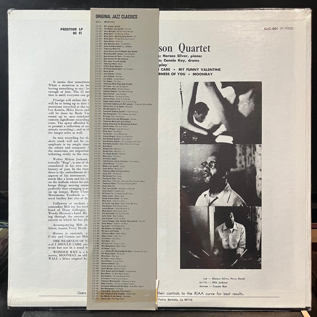 Milt Jackson - Milt Jackson Quartet (VINYL LP) | USED Mint (M) Near Mint (NM or M-) - JAZZ / NEW *SEALED*