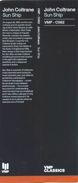 John Coltrane - Sun Ship | Mint (M) Mint (M) - JAZZ *NEW/VMP*