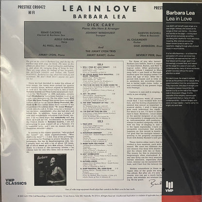 Barbara Lea - Lea In Love | Mint (M) Mint (M) - JAZZ *NEW/VMP*