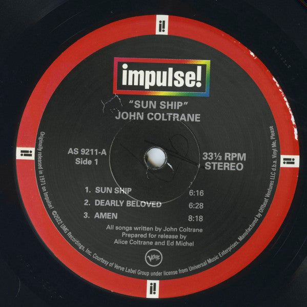 John Coltrane - Sun Ship | Mint (M) Mint (M) - JAZZ *NEW/VMP*