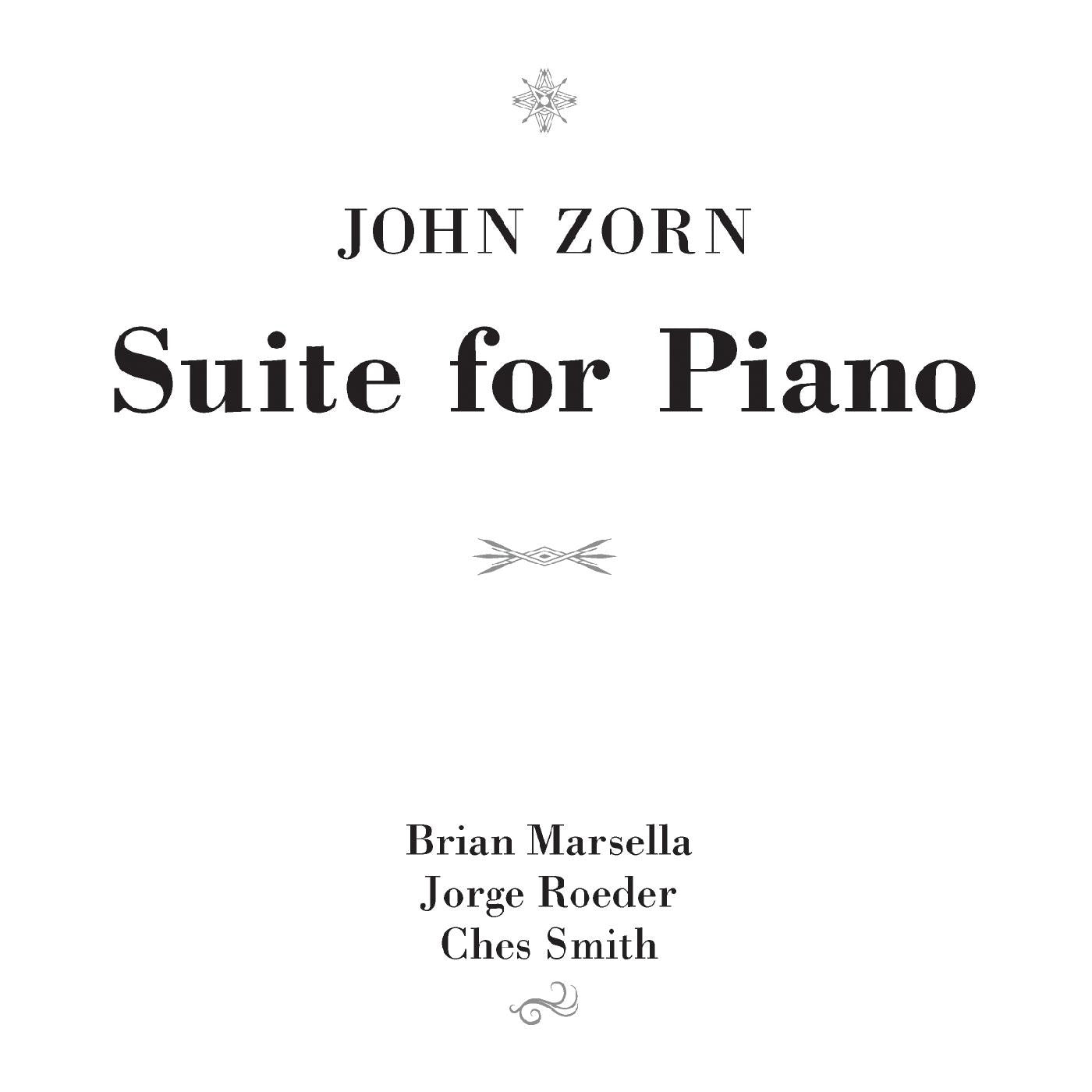 Zorn, John - Suite for Piano (CD) | - JAZZ *NEW*