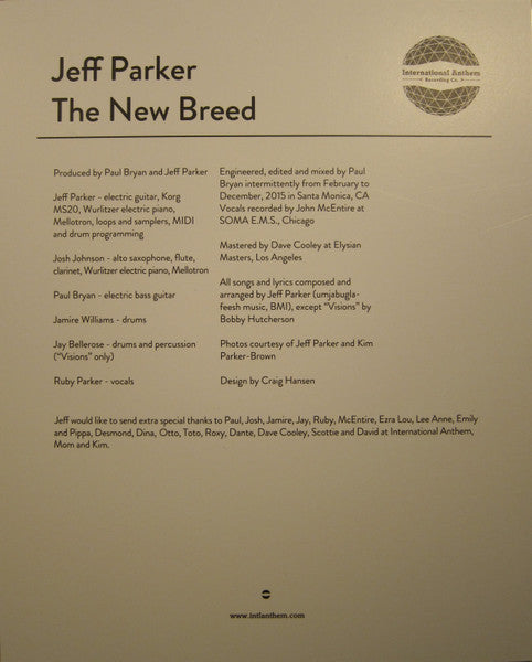 Jeff Parker - The New Breed (VINYL) | Mint (M) Mint (M) - JAZZ *NEW*