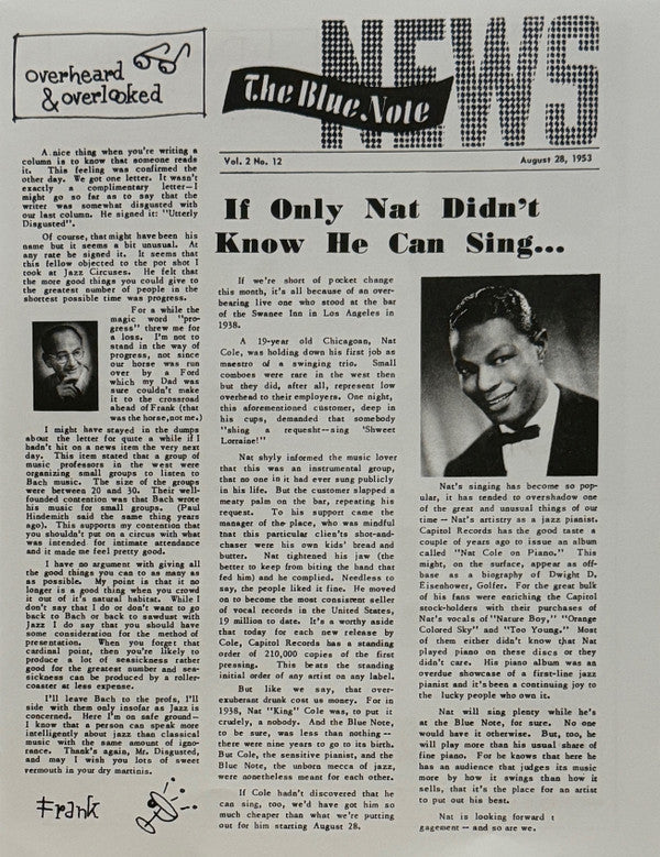 Nat King Cole - Live At The Blue Note Chicago | Mint (M) Mint (M) - JAZZ *NEW*