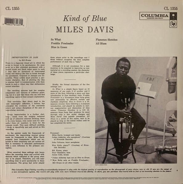 Kind Of Blue (JAZZ - MONO - 180G)(OPENED - UNPLAYED) | Near Mint (NM) Mint (M) - JAZZ *NEW*