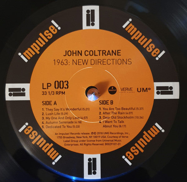 John Coltrane - 1963: New Directions (BOX) | Mint (M) Mint (M) - JAZZ *NEW*