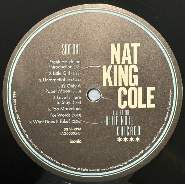 Nat King Cole - Live At The Blue Note Chicago | Mint (M) Mint (M) - JAZZ *NEW*