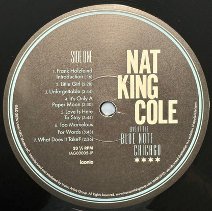 Nat King Cole - Live At The Blue Note Chicago | Mint (M) Mint (M) - JAZZ *NEW*