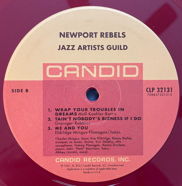 Charles Mingus - Newport Rebels / Jazz Artists Guild | Mint (M) Mint (M) - JAZZ *NEW*