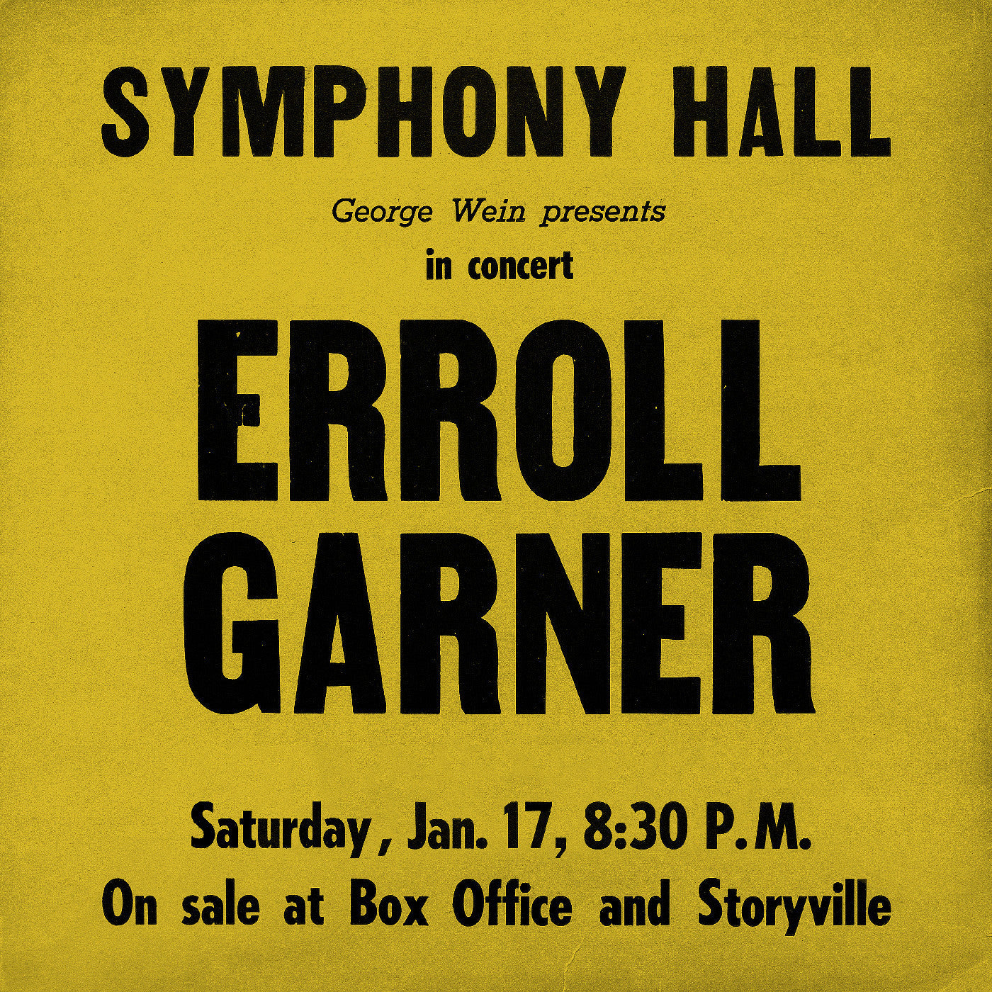Garner, Erroll - Symphony Hall Concert | - JAZZ *NEW*