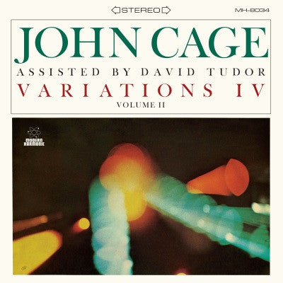 Cage, John With David Tudor - Variations IV, Vol. II (CLEAR VINYL) | - JAZZ *NEW*