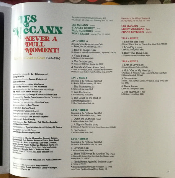 Never A Dull Moment! (Live From Coast To Coast 1966-1967) (3xVINYL RSD) | - JAZZ *NEW*