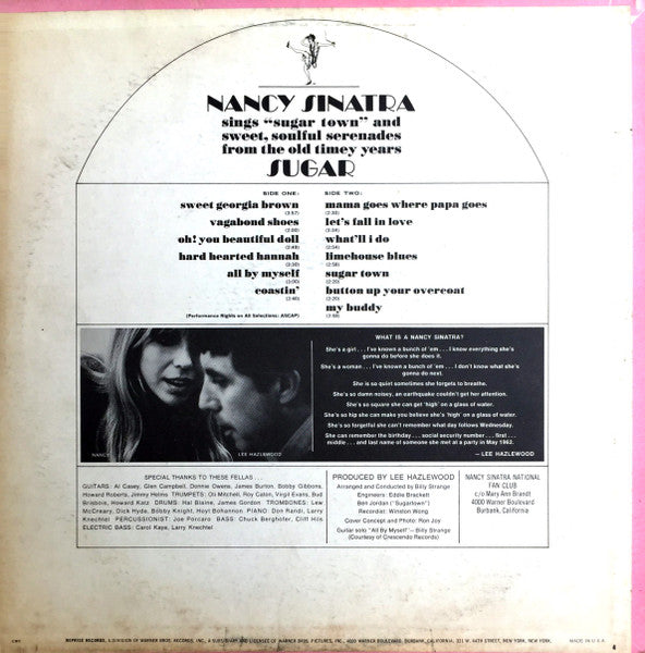 Nancy Sinatra - Sugar (VINYL LP) | Near Mint- (NM-) Excellent (EX) - JAZZ/POP / USED *NEAR MINT-*