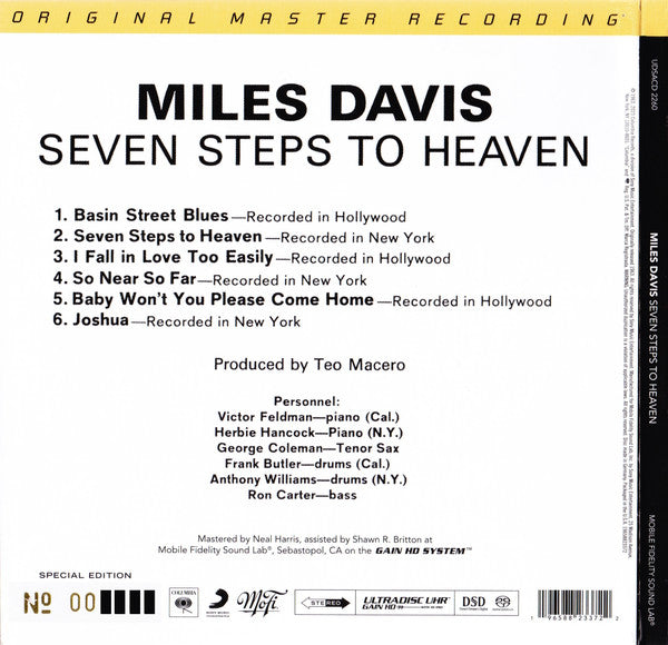 Miles Davis - Seven Steps To Heaven | Mint (M) Mint (M) - JAZZ *SACD*