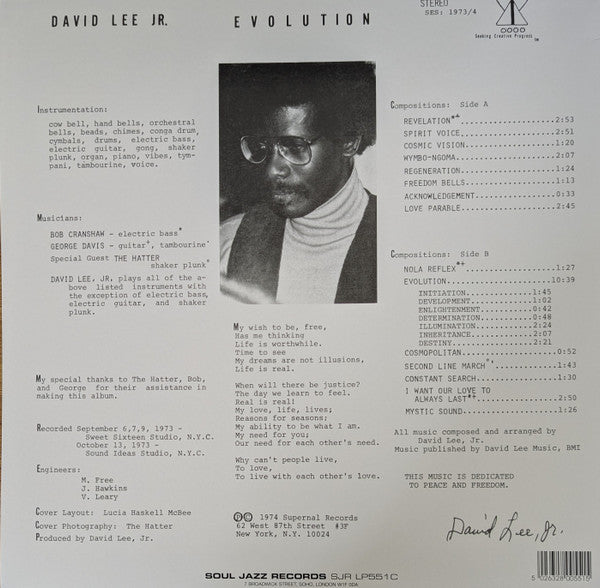 David Lee (2) - Evolution | Mint (M) Mint (M) - JAZZ *SEALED/COLOR*
