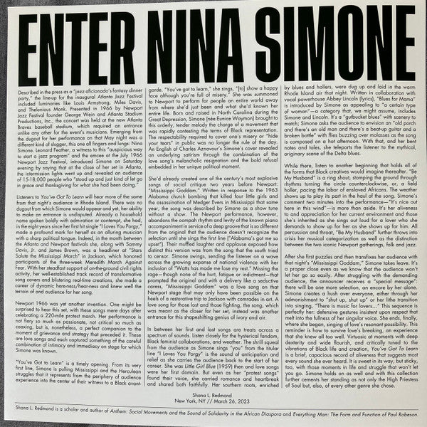 Nina Simone - You've Got To Learn | Mint (M) Mint (M) - JAZZ *SEALED/COLOR*