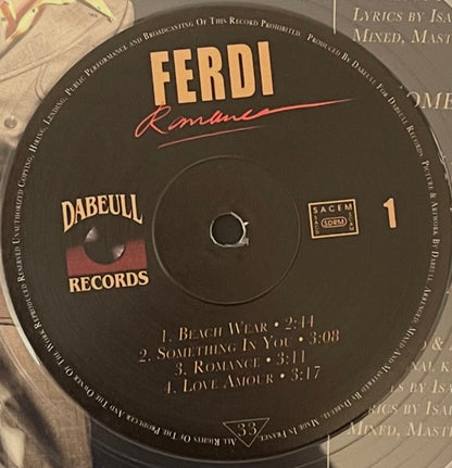 Ferdi (13) - Romance (CLEAR VINYL) | Mint (M) Mint (M) - JAZZ *SEALED/COLOR*