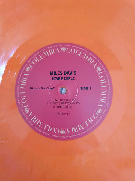 Miles Davis - Star People (ORANGE & WHITE MARBLE VINYL) | Mint (M) Mint (M) - JAZZ *SEALED/COLOR*
