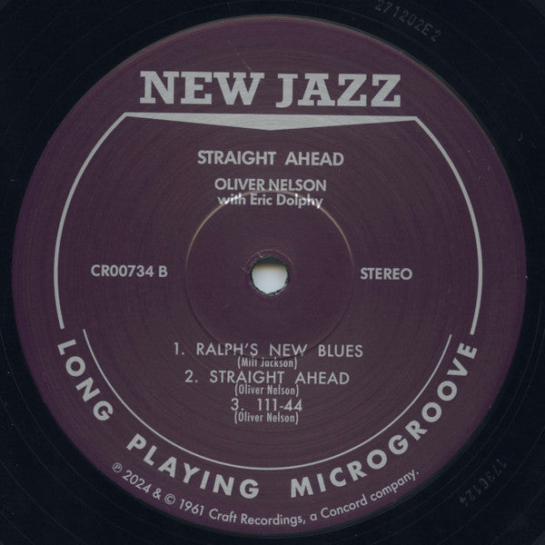Oliver Nelson - Straight Ahead | Mint (M) Mint (M) - JAZZ *SEALED/VMP*