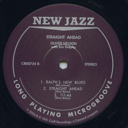 Oliver Nelson - Straight Ahead | Mint (M) Mint (M) - JAZZ *SEALED/VMP*