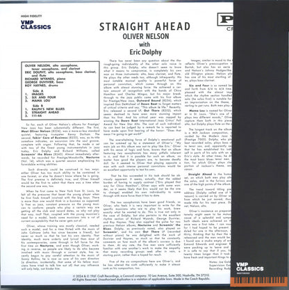 Oliver Nelson - Straight Ahead | Mint (M) Mint (M) - JAZZ *SEALED/VMP*
