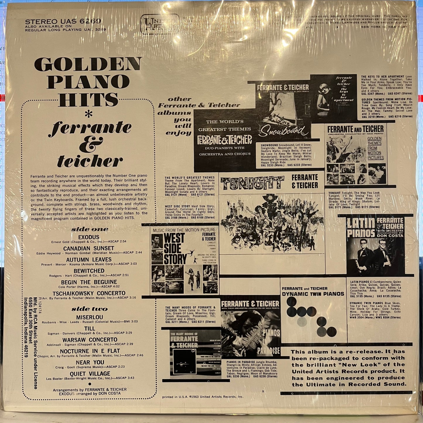 Ferrante & Teicher - Golden Piano Hits *SEALED/CLUB* | Mint (M) Mint (M) - JAZZ *SEALED*