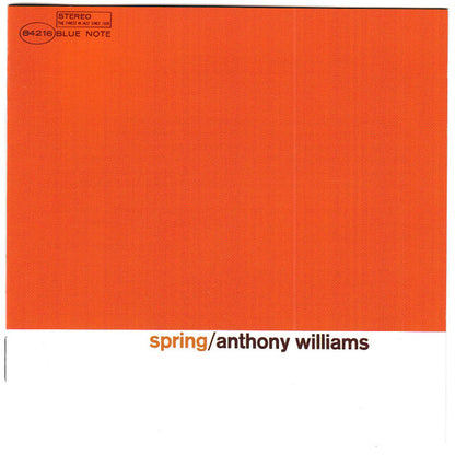 Anthony Williams - Spring | Mint (M) Mint (M) - JAZZ *SEALED*