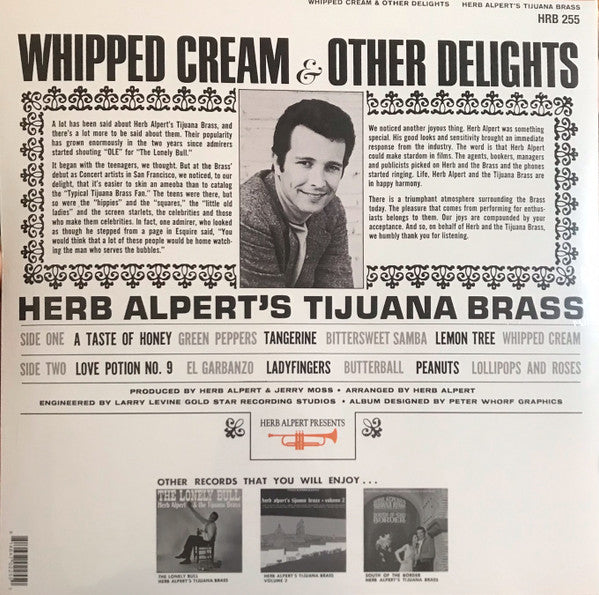 Whipped Cream & Other Delights (PICTURE VINYL) | Mint (M) Mint (M) - JAZZ *SEALED*