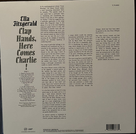Clap Hands, Here Comes Charlie! (Verve Acoustic Sound Series) [LP] | Mint (M) Mint (M)