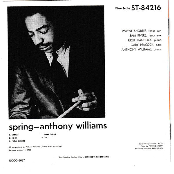 Anthony Williams - Spring | Mint (M) Mint (M) - JAZZ *SEALED*