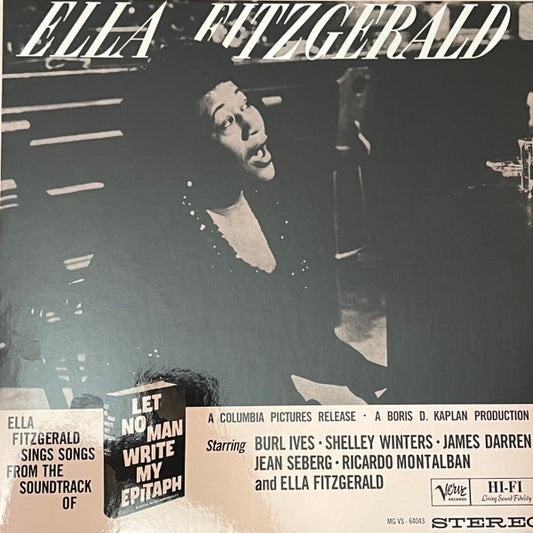 Ella Fitzgerald Let No Man Write My Epitaph (Verve Acoustic Sounds Series) [LP] LP Mint (M) Mint (M)
