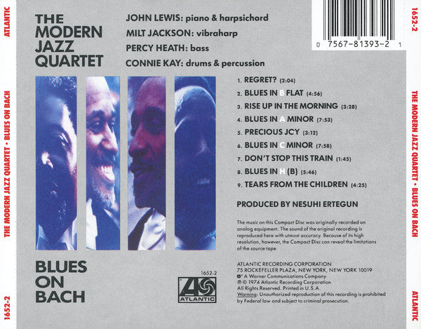 Blues On Bach (CD) | Mint (M) Mint (M) - JAZZ *SEALED*