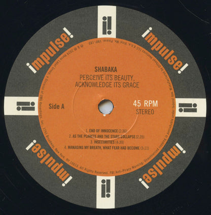 Perceive Its Beauty, Acknowledge Its Grace (2xVINYL / VMP) | Mint (M) Mint (M) - JAZZ *SEALED*