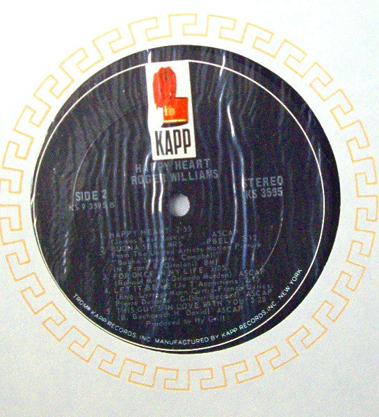 Roger Williams (2) - Happy Heart *SEALED* | Mint (M) Near Mint (NM) - JAZZ *SEALED*