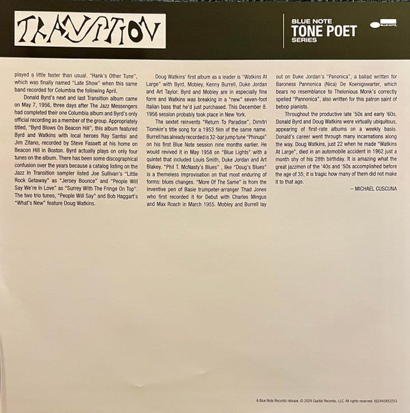 Donald Byrd - Byrd Blows On Beacon Hill | Mint (M) Mint (M) - JAZZ *SEALED*
